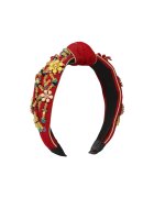 Pursehuit Bentita rosie - cu nod si pietre - Teunis -