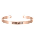 Pursehuit Bratara ajustabila - rose gold - gravata Good Vibes P7 -