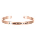 Pursehuit Bratara ajustabila - rose gold - gravata You are enough P8 -
