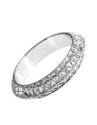 Pursehuit Bratara argintie - cu metal impletit - 21.5 cm - Odine C2