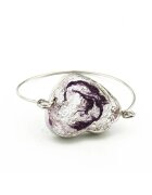Pursehuit Bratara argintie - cu piatra mov - Rufina C1 -
