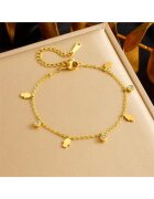 Pursehuit Bratara aurie - din otel inoxidabil - suflata cu aur 18k - cu pietre - Elpida C3