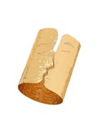 Pursehuit Bratara aurie - lata - forma de indragostiti - Diametru: 6 cm - Pauel C8