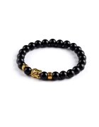 Pursehuit Bratara neagra - pe elastic - cu Budha - 20 cm - Nordis C2