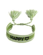 Pursehuit Bratara verde - cu ciucuri - diametru 6 cm - Matea C1