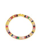 Pursehuit Bratata tennis - aurie - cu pietre multicolore din zirconiu - Hosias C1 -