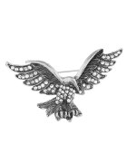 Pursehuit Brosa argintie - forma de vultur - cu pietre - Nicoleta C1 -