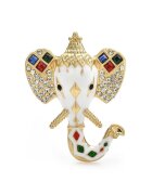 Pursehuit Brosa aurie - forma de cap de elefant - cu pietre - Ise C1 -