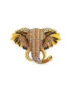 Pursehuit Brosa aurie - forma de cap de elefant - cu pietre - Lilou C3 -