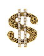 Pursehuit Brosa aurie - forma de dolar - cu pietre - Marieke C9 -