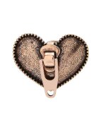 Pursehuit Brosa aurie - forma de inima cu fermoar - Beatrice C6 -