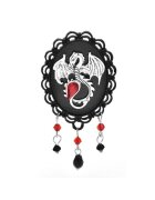 Pursehuit Brosa neagra - cu dragon si pietre - Ivona C3 -