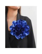 Pursehuit Brosa tip floare supradimensionata - albastra - Maggy C20