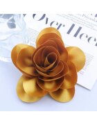Pursehuit Brosa tip floare supradimensionata - galben auriu - Elisabet C22