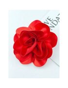 Pursehuit Brosa tip floare supradimensionata - rosie - Aswar C22