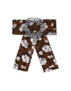 Pursehuit Brosa tip jabou - cu flori si pietre - Sanela C23 - - Maro