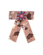 Pursehuit Brosa tip jabou - roz - cu pietre - Samara C23 -
