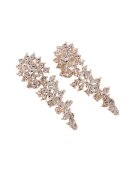 Pursehuit Cercei argintii - cu clips - lungi - cu pietre - Elmo C3 -