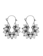 Pursehuit Cercei argintii - forma de floare - Indiana C10 -