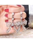Pursehuit Cercei argintii - forma de funda - cu perle - Anastacia C9 -