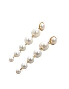 Pursehuit Cercei aurii - cu clips - lungi - cu perle - Irmelin C5 -