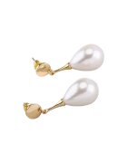 Pursehuit Cercei aurii - cu clips si perle - Edora C2 -