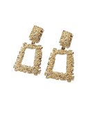 Pursehuit Cercei aurii - cu clips - textura incretita - Dolores C1 -