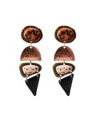Pursehuit Cercei aurii - cu forme geometrice si pietre - Yasmin C4 -