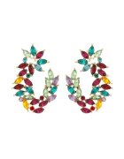 Pursehuit Cercei aurii - cu pietre multicolore - Netty C3 -
