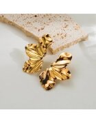 Pursehuit Cercei aurii - din otel inoxidabil - forma de petale - suflati cu aur 18k - Gemma C1