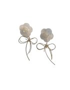 Pursehuit Cercei aurii - forma de floare - cu fundita - Eloise C16 -