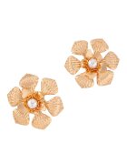 Pursehuit Cercei aurii - forma de floare - cu perle - Loves C7