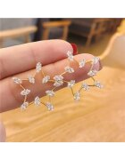 Pursehuit Cercei aurii - forma de stea - cu pietre - Pearly C9 -