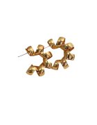 Pursehuit Cercei aurii - semirotunzi - forma spiralata - Tatania C14 -
