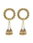 Pursehuit Cercei aurii - stil indian - cu clopotei - Sandra C20 -