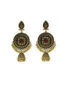 Pursehuit Cercei aurii - stil indian - cu clopotei - Solveg C14 -