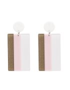 Pursehuit Cercei dreptunghiulari - culori pastel - Rosalyn C6 -