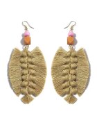 Pursehuit Cercei frunza impletita - bej - Lottie C1 -