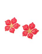 Pursehuit Cercei roz - forma de floare - Louisa C27 -