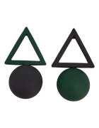 Pursehuit Cercei verzi - cu forma geometrice - Almina C8