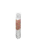 Pursehuit Colier alb - lung - cu margelute multicolore - Druscilla C3