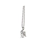 Pursehuit Colier argintiu - cu pandantiv ingeras - 50 cm - Mady C26