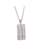 Pursehuit Colier argintiu - cu pietre din zirconiu - Layla C27 -