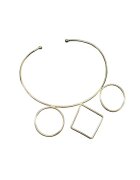 Pursehuit Colier auriu - cu forme geometrice - Casper C14 -