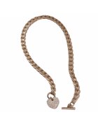 Pursehuit Colier auriu - cu inima si perlute - Milou C2