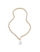 Pursehuit Colier auriu - cu pandantiv inima - Miya C1 -