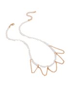 Pursehuit Colier auriu - cu perle si lanturi - Terchel C28 -