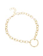 Pursehuit Colier auriu - cu zale si pandantiv in forma de cerc - Sebastia C19 -