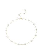 Pursehuit Colier auriu - din otel inoxidabil 316L - cu perlute in forma de inima - placat cu aur 18K PVD - Betsy C11