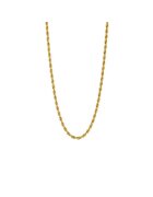 Pursehuit Colier auriu - din otel inoxidabil 316L - placat cu aur 18K PVD - rasucit - Dominika C9